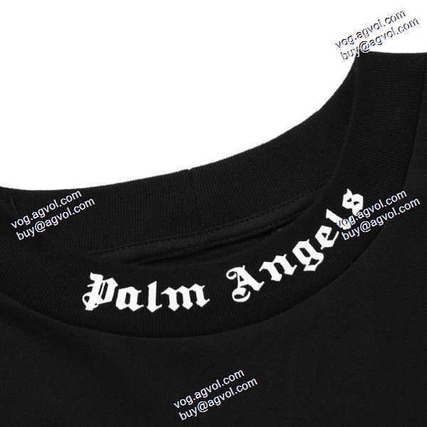 パーム エンジェルス Palm Angels コピー 2020秋冬 首胸ロゴ 長袖Tシャツ 3色可選